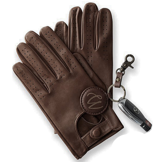 Apex Wear Leather Driving Gloves 100% Real Genuine Lambskin Darak Brown