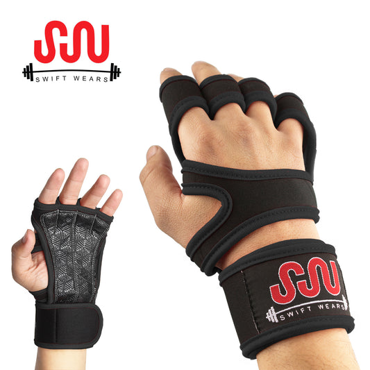 Ultimate Gym Fitness Workout Gloves Black