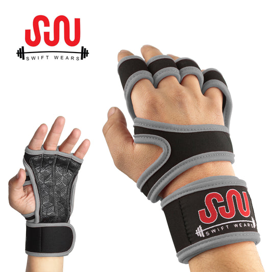 Ultimate Gym Fitness Workout Gloves Gray